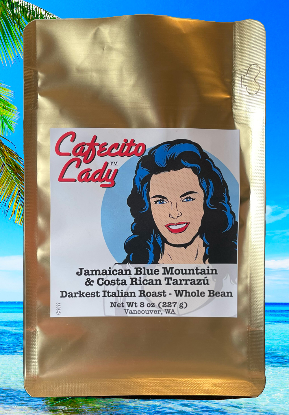 Cafecito Lady Darkest Italian Roast - Whole Beans